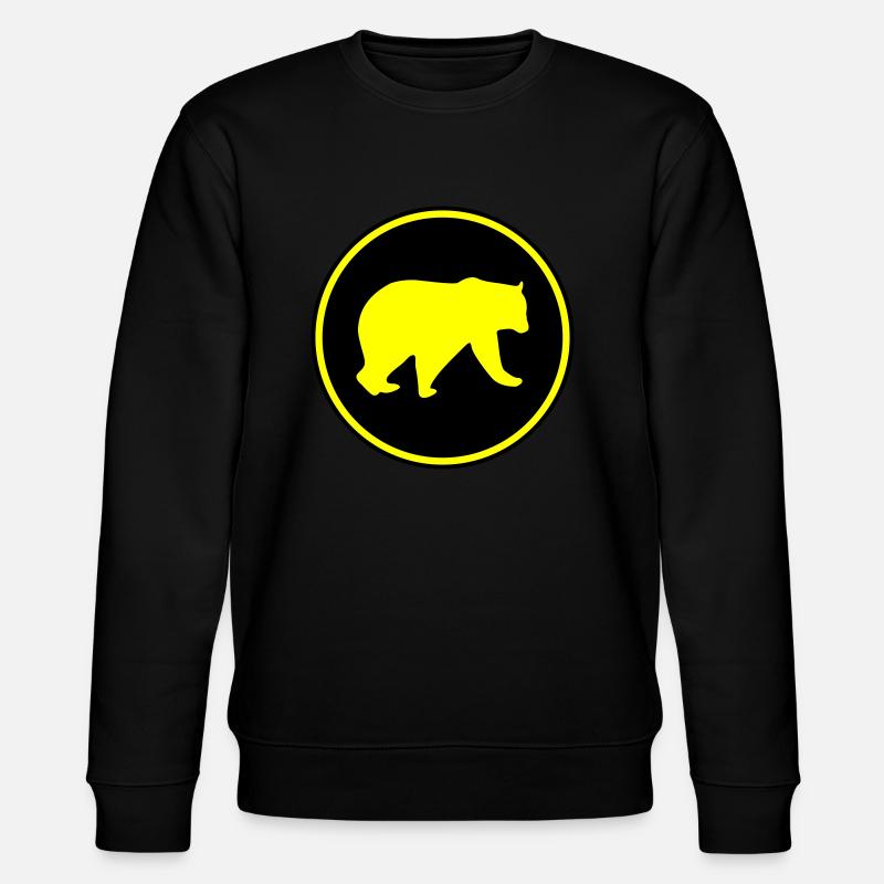 bear icon 2 - Stanley/Stella Unisex Bio-Sweatshirt CHANGER  - Schwarz