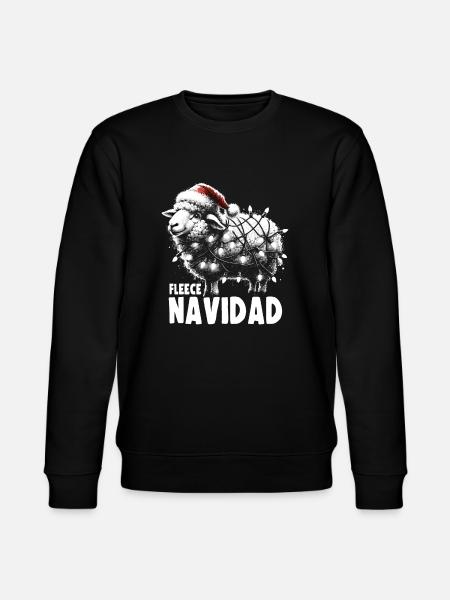 Fleece Navidad Weihnachten Geschenk Lustig Sprüche - Stanley/Stella Unisex Bio-Sweatshirt CHANGER - Schwarz