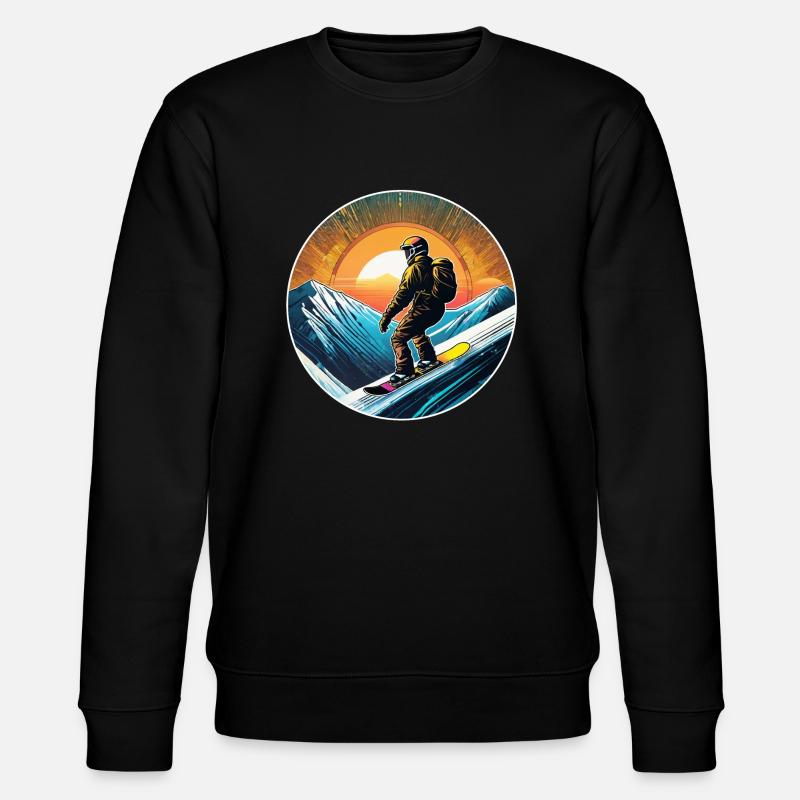snowboard neige et ski - Sweat bio CHANGER Stanley/Stella Unisexe - noir