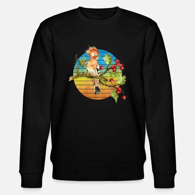 Bunter Vogel - Stanley/Stella Unisex Bio-Sweatshirt CHANGER  - Schwarz