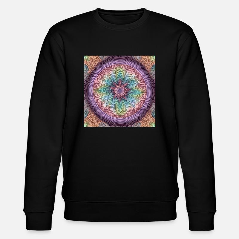 Pattern pastel1 - Stanley/Stella CHANGER Unisex Organic Sweatshirt - black