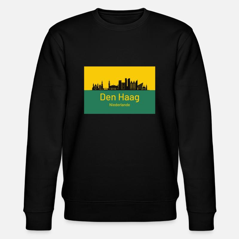 Den Haag - Niederlande - Stanley/Stella Unisex Bio-Sweatshirt CHANGER - Schwarz