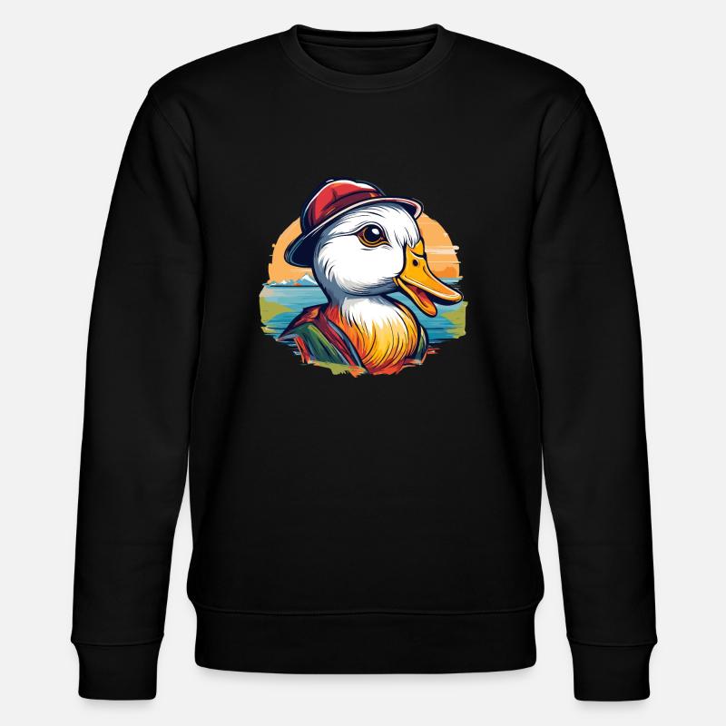 Ente - Stanley/Stella Unisex Bio-Sweatshirt CHANGER  - Schwarz