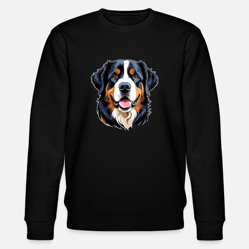 Berner Sennenhund - Stanley/Stella Unisex Bio-Sweatshirt CHANGER  - Schwarz