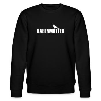 Rabenmutter Rabe Mutter Mama Mami - Stanley/Stella Unisex Bio-Sweatshirt CHANGER  - Schwarz - Vorne - Nik (191cm) & Marisol (170cm)
