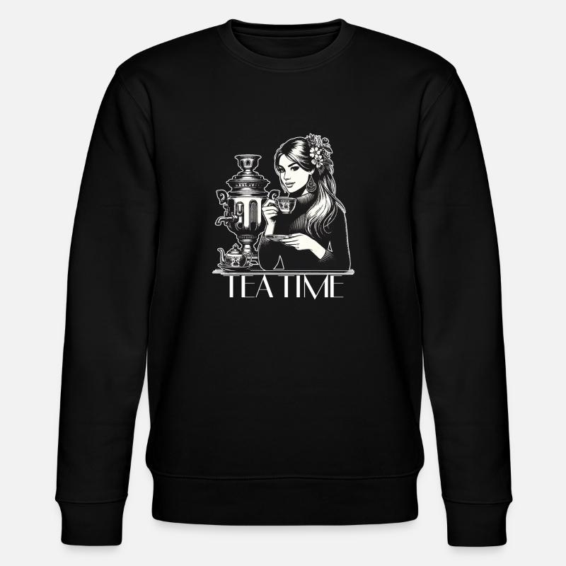 Samovar Tea Time femme cadeau - Sweat bio CHANGER Stanley/Stella Unisexe - noir