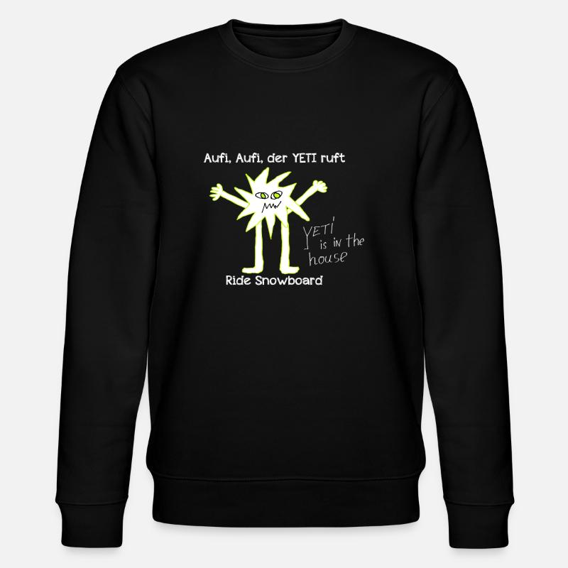 YETI YE - Stanley/Stella Unisex Bio-Sweatshirt CHANGER  - Schwarz