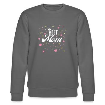 Beste Mama - Stanley/Stella Unisex Bio-Sweatshirt CHANGER  - Burgunderrot - Vorne - Nik (191cm) & Marisol (170cm)