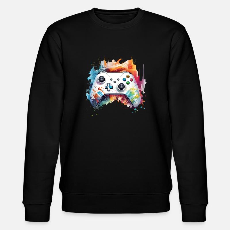 Master Controller - Unikalny design! - Ekologiczna bluza unisex Stanley/Stella CHANGER  - czarny