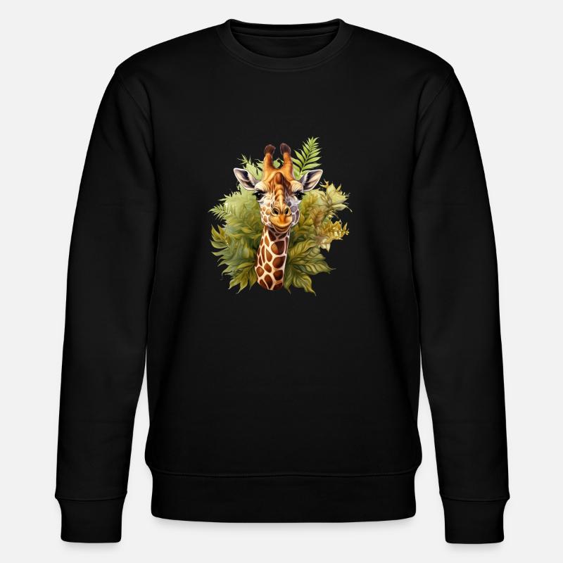 Giraffe High - Stanley/Stella Unisex Bio-Sweatshirt CHANGER  - Schwarz