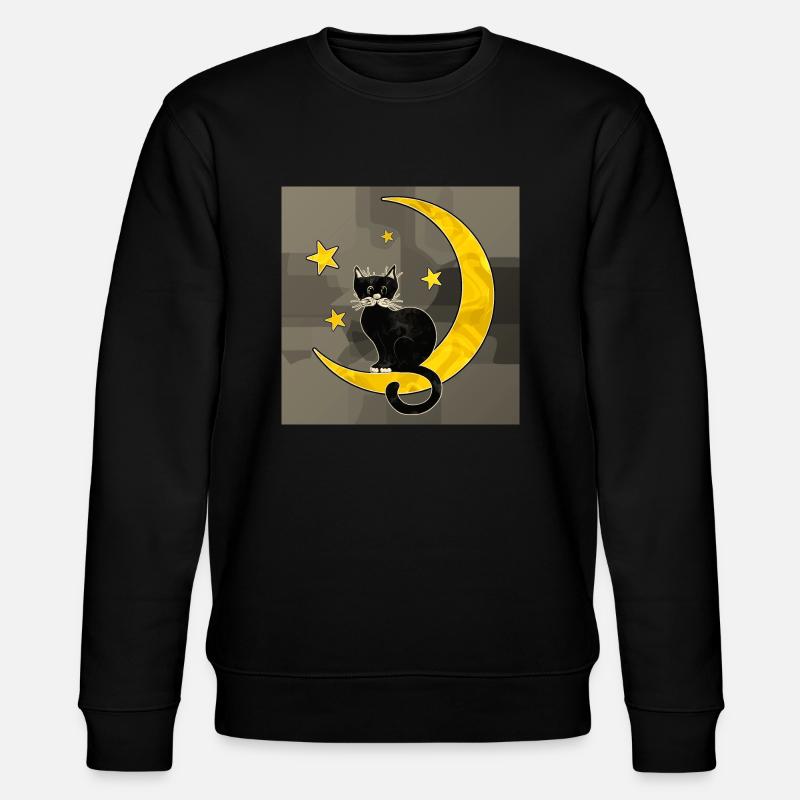 Katze - Stanley/Stella Unisex Bio-Sweatshirt CHANGER  - Schwarz