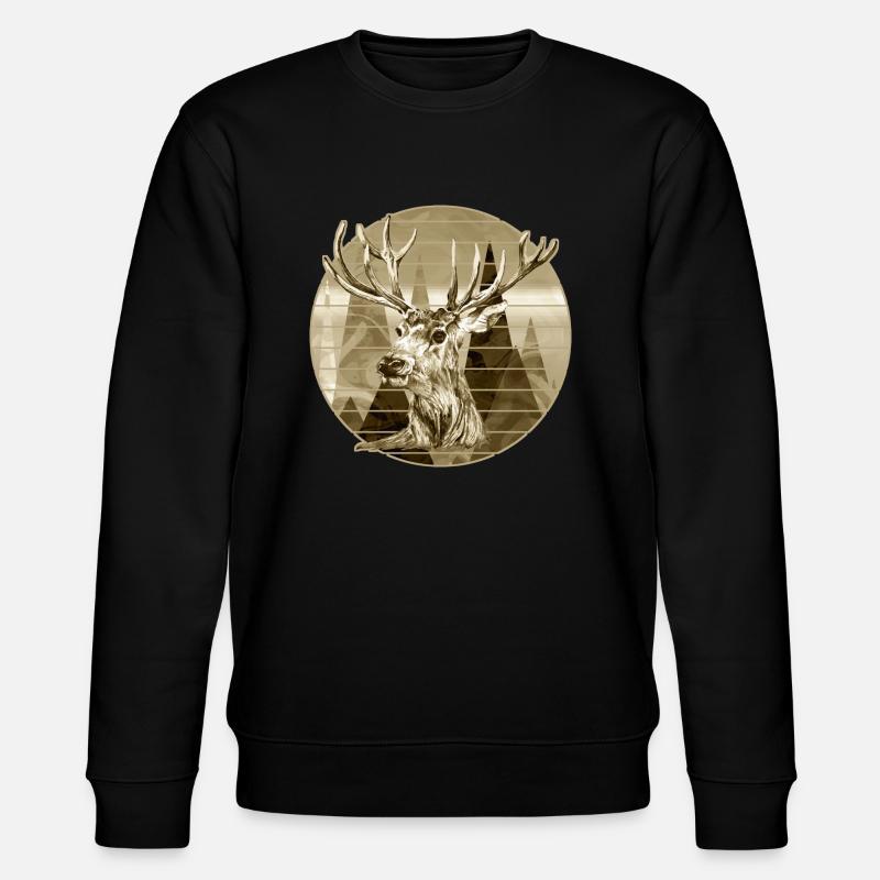 Deer - Stanley/Stella CHANGER Unisex Organic Sweatshirt - black