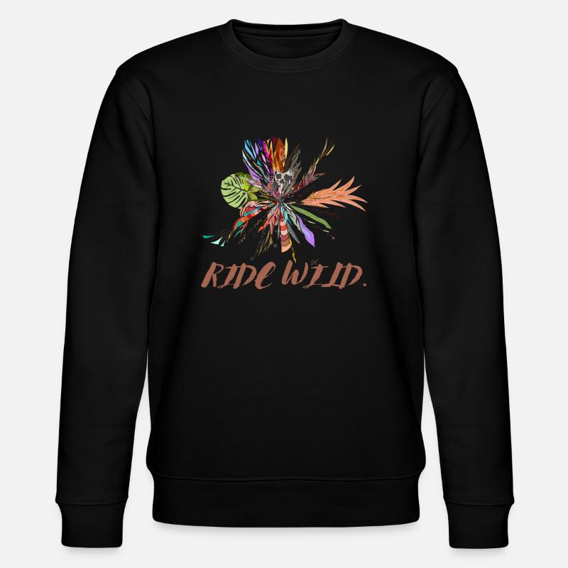 RIDE Wild - Stanley/Stella Unisex Bio-Sweatshirt CHANGER  - Schwarz