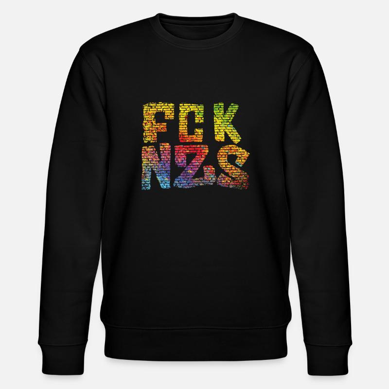 FCK NZS - Stanley/Stella Unisex Bio-Sweatshirt CHANGER  - Schwarz