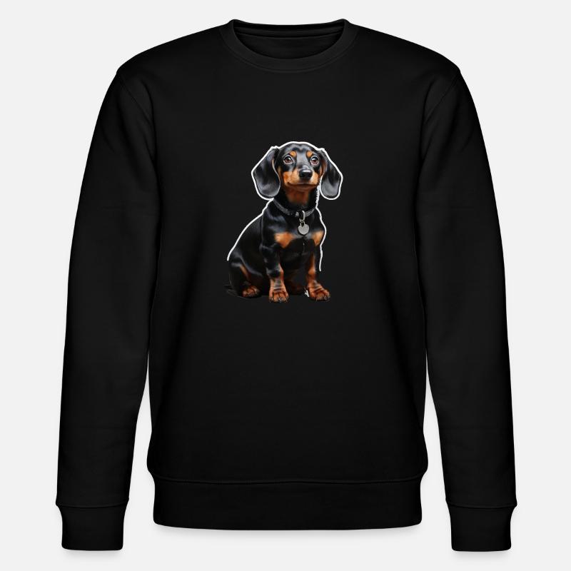 Dackel - Stanley/Stella Unisex Bio-Sweatshirt CHANGER  - Schwarz