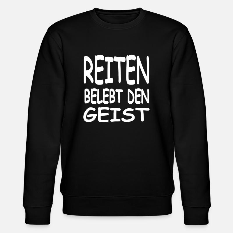 Reiten - Stanley/Stella Unisex Bio-Sweatshirt CHANGER  - Schwarz