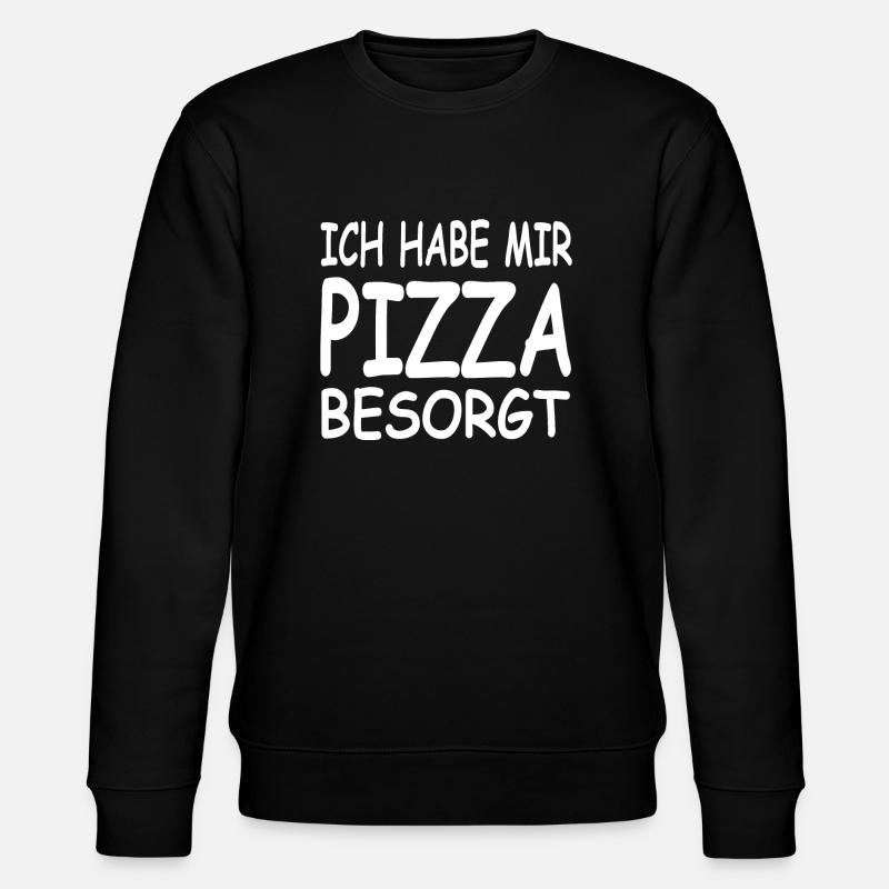 Pizza - Stanley/Stella Unisex Bio-Sweatshirt CHANGER  - Schwarz