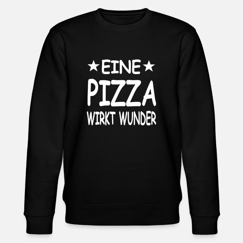 Pizza - Stanley/Stella Unisex Bio-Sweatshirt CHANGER  - Schwarz