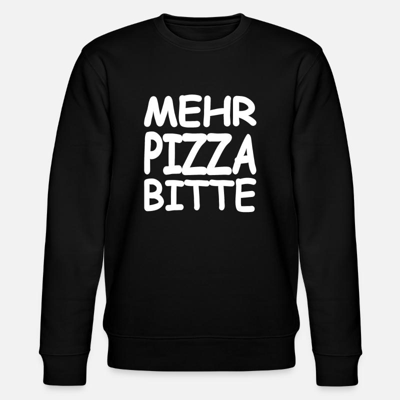 Pizza - Stanley/Stella CHANGER Unisex Organic Sweatshirt - black
