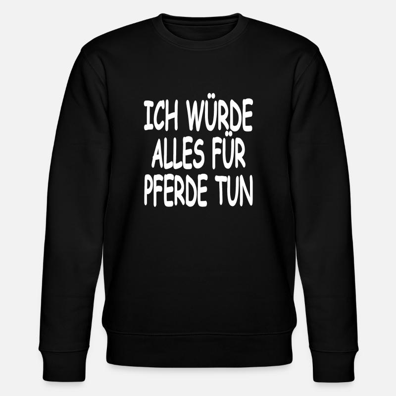 Chevaux - Sweat bio CHANGER Stanley/Stella Unisexe - noir