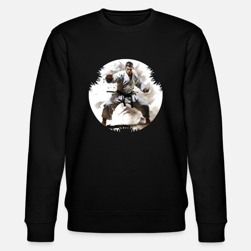 Karate can improve concentration - Stanley/Stella CHANGER Unisex Organic Sweatshirt - black