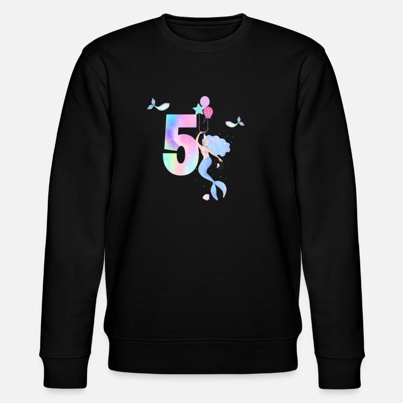 5th Anniversary Mermaid - Stanley/Stella CHANGER Unisex Organic Sweatshirt - black