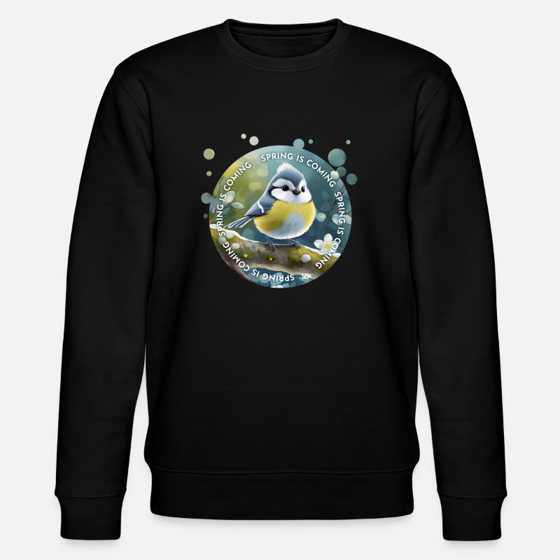 Spring is Comng - Stanley/Stella CHANGER Unisex Organic Sweatshirt - black