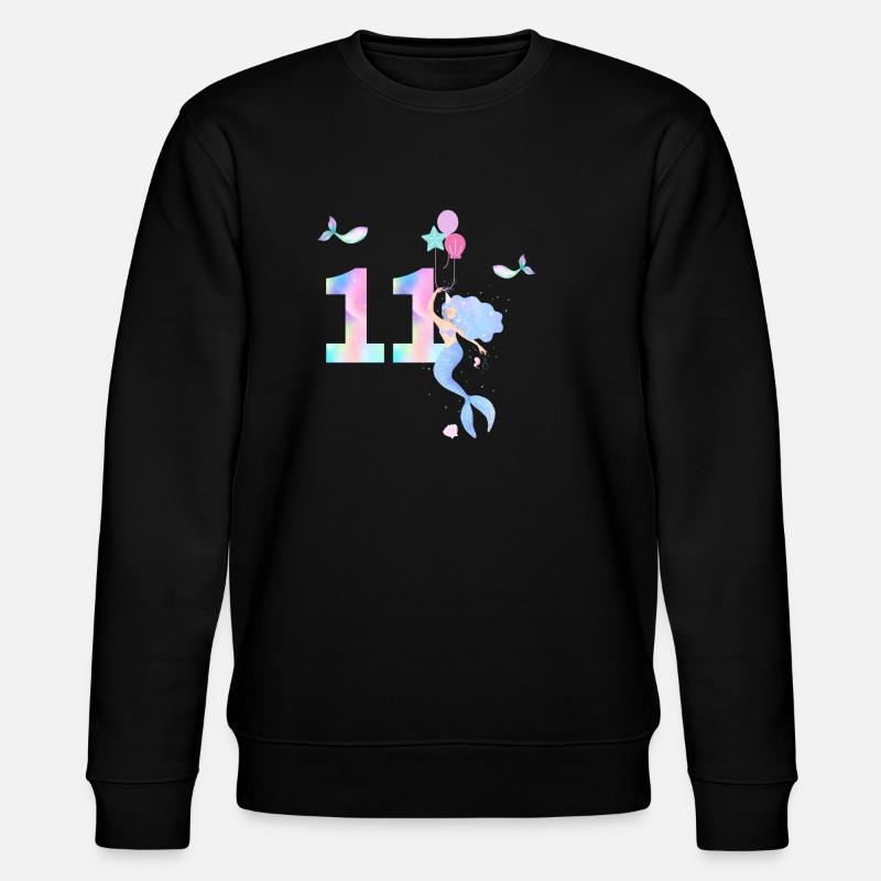 11e anniversaire sirène - Sweat bio CHANGER Stanley/Stella Unisexe - noir