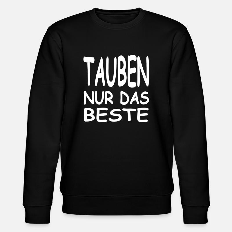 Tauben - Stanley/Stella Unisex Bio-Sweatshirt CHANGER  - Schwarz