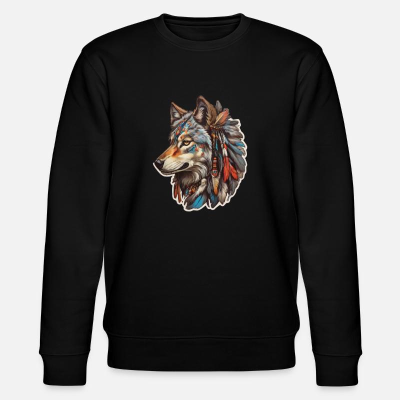 Indiens loups - Sweat bio CHANGER Stanley/Stella Unisexe - noir
