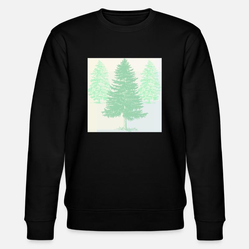 Pastellfarbene Kiefern. - Stanley/Stella Unisex Bio-Sweatshirt CHANGER - Schwarz