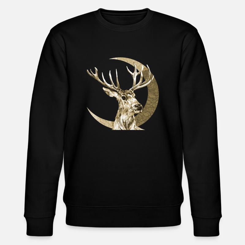 Cerf - Sweat bio CHANGER Stanley/Stella Unisexe - noir