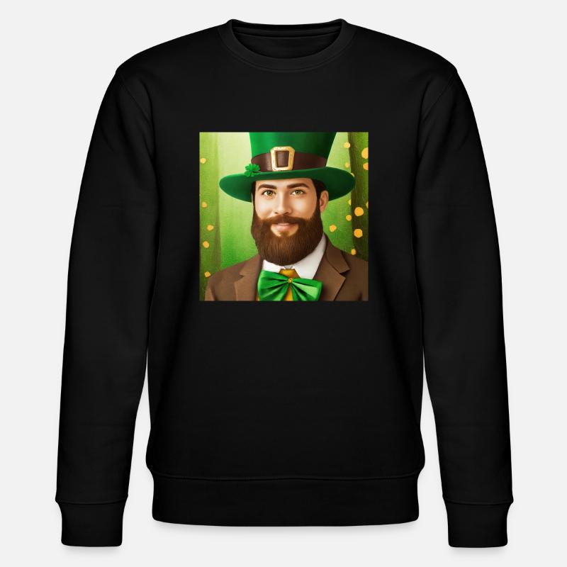 St. Patrick's Day - Stanley/Stella Unisex Bio-Sweatshirt CHANGER  - Schwarz