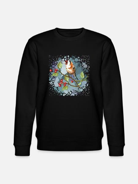 Bunter Vogel - Stanley/Stella Unisex Bio-Sweatshirt CHANGER  - Schwarz