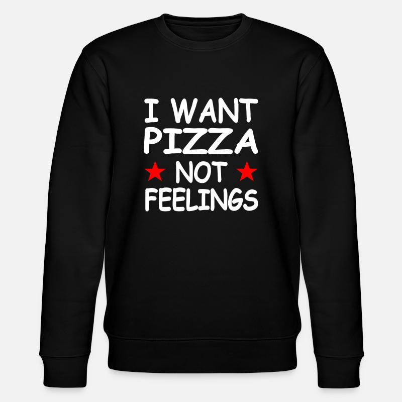 Pizza - Stanley/Stella Unisex Bio-Sweatshirt CHANGER  - Schwarz