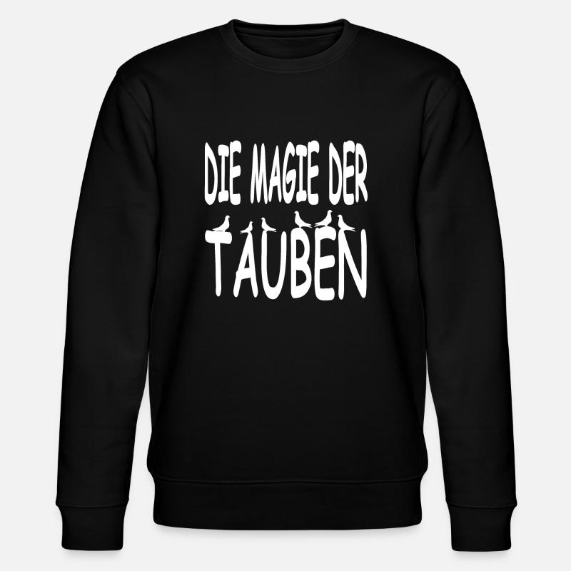 Tauben - Stanley/Stella Unisex Bio-Sweatshirt CHANGER  - Schwarz