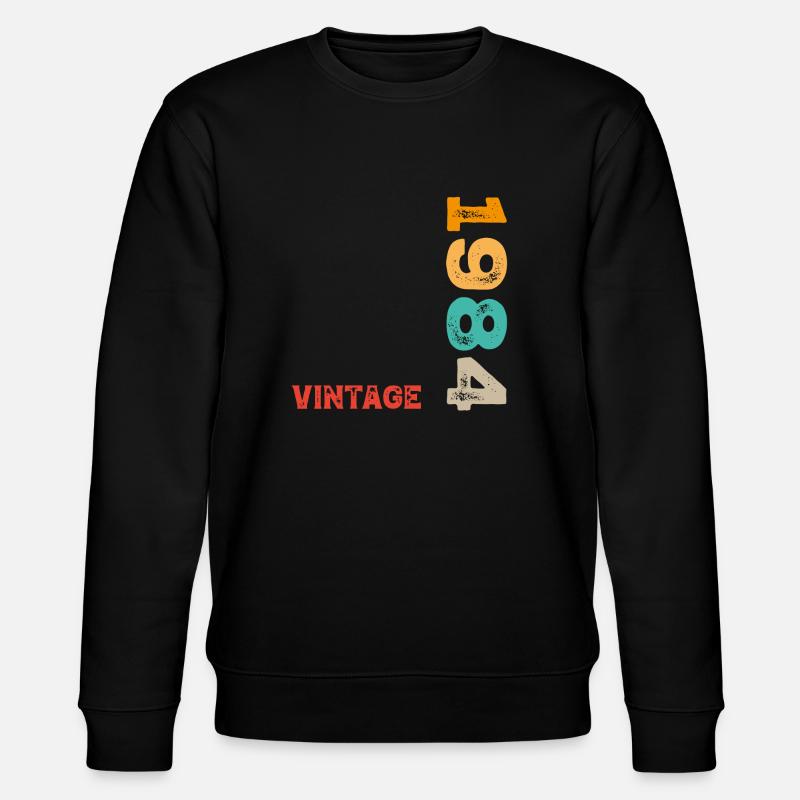 Millésime 1984 - Sweat bio CHANGER Stanley/Stella Unisexe - noir