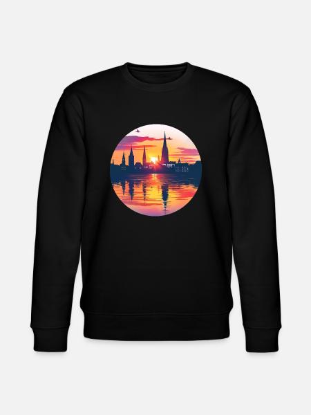 Bielefeld Skyline - Stanley/Stella CHANGER Unisex Organic Sweatshirt - black