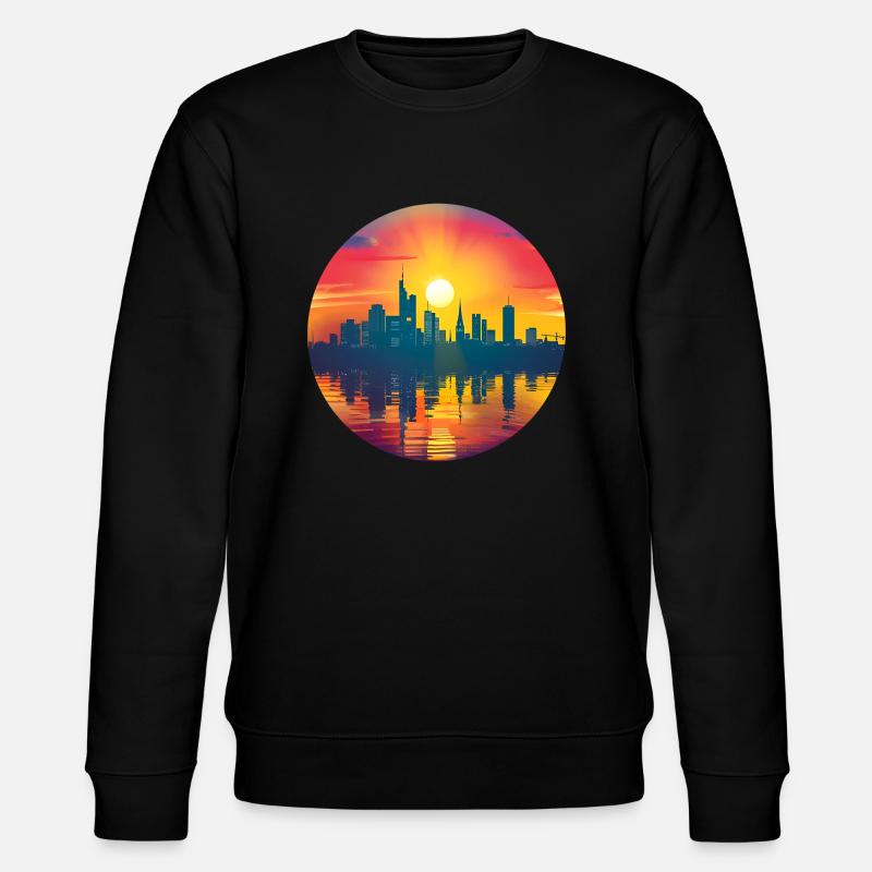 Bottrop Skyline - Stanley/Stella Unisex Bio-Sweatshirt CHANGER  - Schwarz