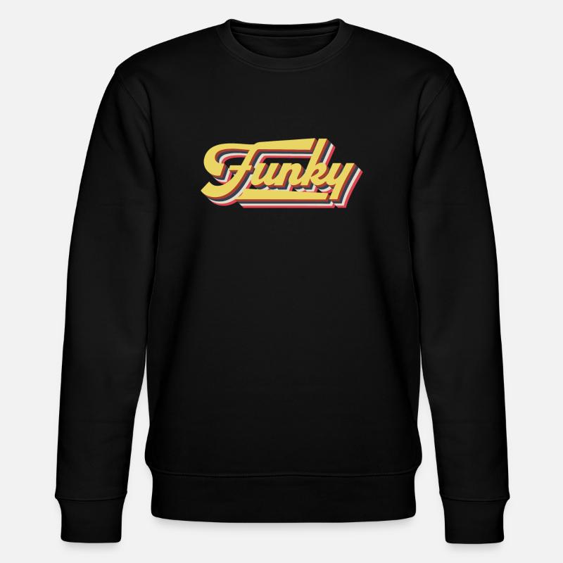 Funky Retro - Stanley/Stella Unisex Bio-Sweatshirt CHANGER  - Schwarz