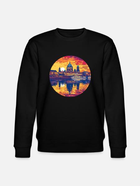 Dresden Skyline - Stanley/Stella CHANGER Unisex Organic Sweatshirt - black