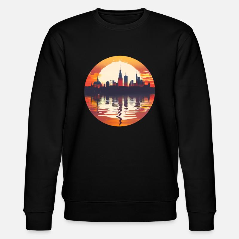 Gieben Skyline - Stanley/Stella Unisex Bio-Sweatshirt CHANGER - Schwarz