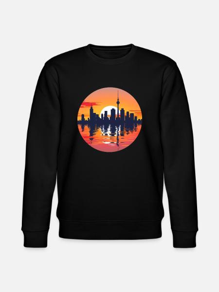 Gelsenkirche Skyline - Stanley/Stella CHANGER Unisex Organic Sweatshirt - black