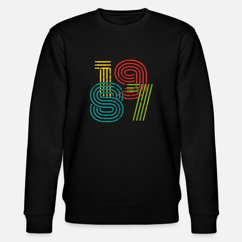 Millésime 1987 - Sweat bio CHANGER Stanley/Stella Unisexe - noir