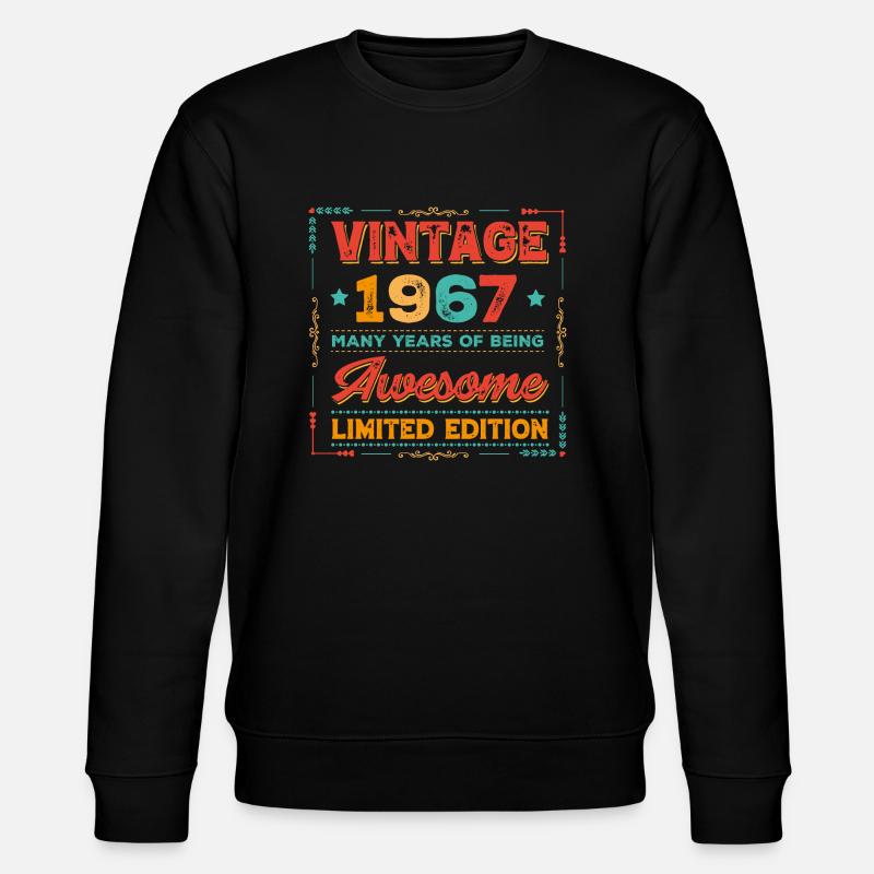 Millésime 1967 - Sweat bio CHANGER Stanley/Stella Unisexe - noir
