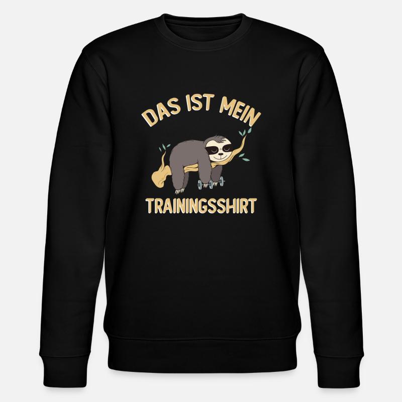 Das Ist Mein Trainingsshirt - Stanley/Stella Unisex Bio-Sweatshirt CHANGER  - Schwarz