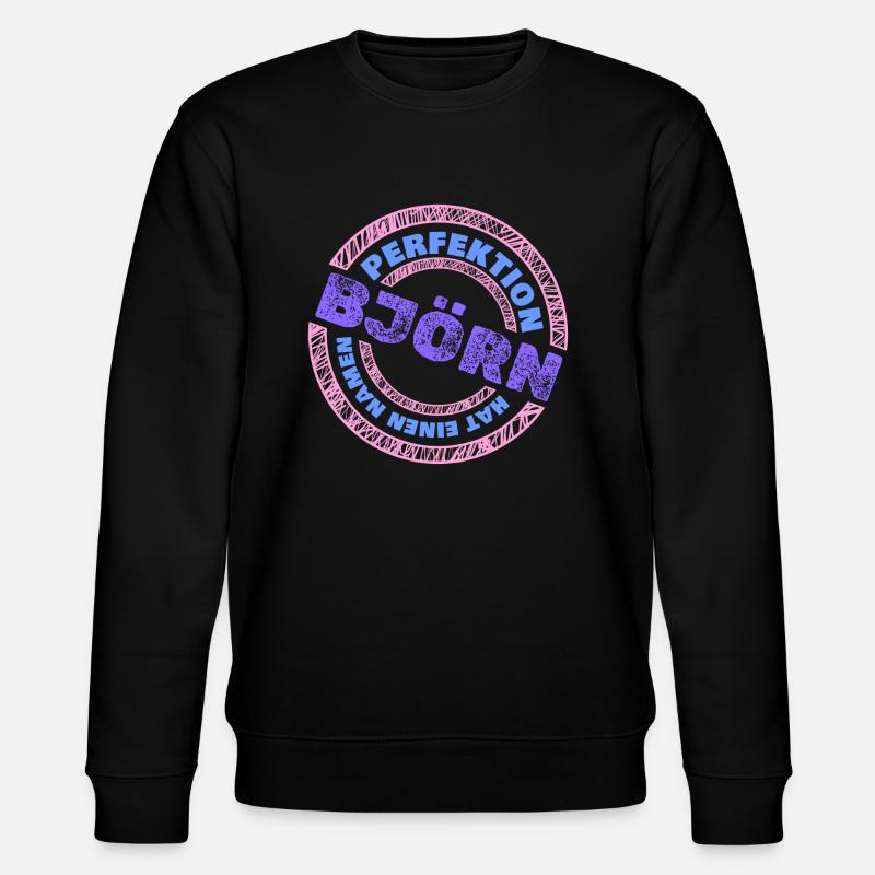 Björn - Stanley/Stella Unisex Bio-Sweatshirt CHANGER  - Schwarz