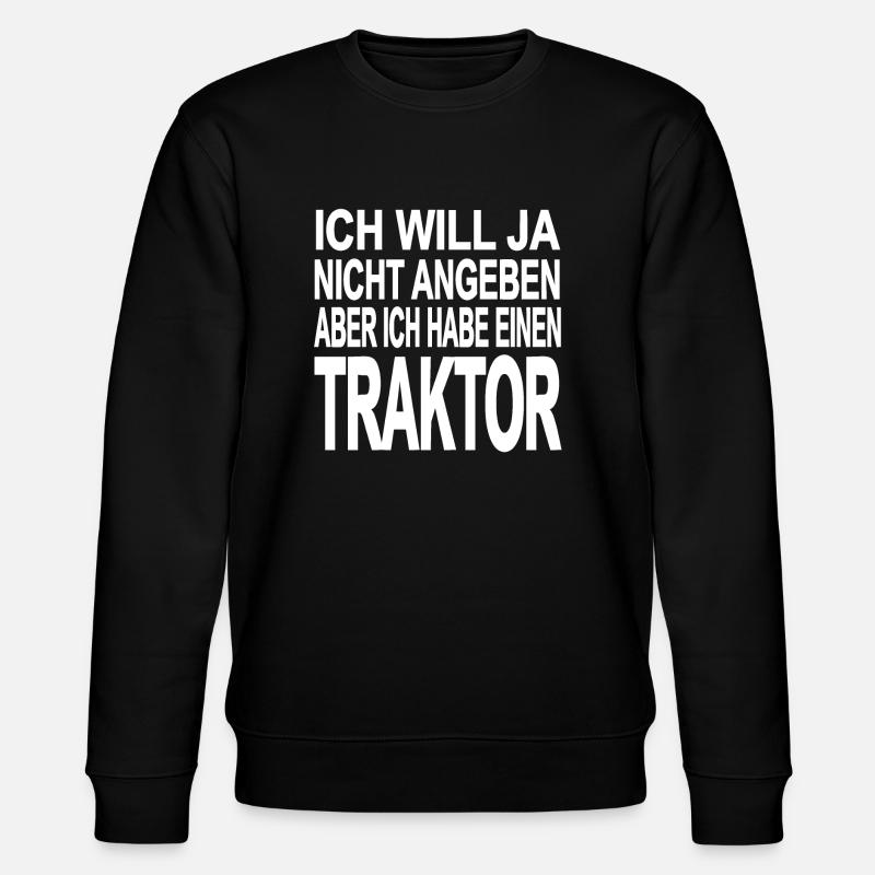 Traktor - Stanley/Stella Unisex Bio-Sweatshirt CHANGER  - Schwarz