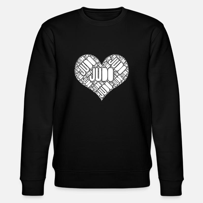 Judo Herz - Stanley/Stella Unisex Bio-Sweatshirt CHANGER  - Schwarz