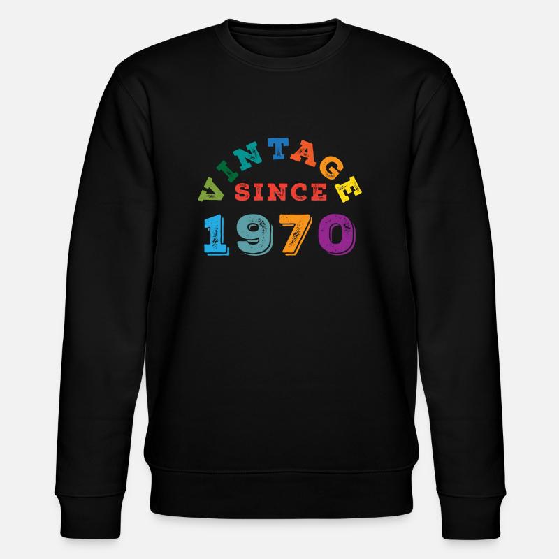 Millésime 1970 - Sweat bio CHANGER Stanley/Stella Unisexe - noir